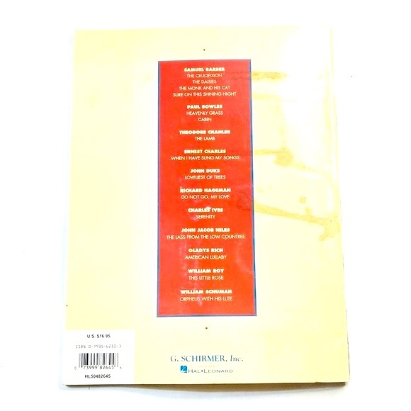 Hal Leonard Music Book 15 American Art Songs for High Voice With CD - Picture 11 of 11